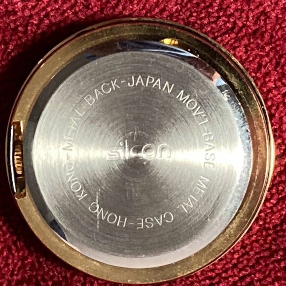 Hartford Insurance Gold Desk Clock Hinged Financial Selco Made in Japan and USA - Picture 5 of 13